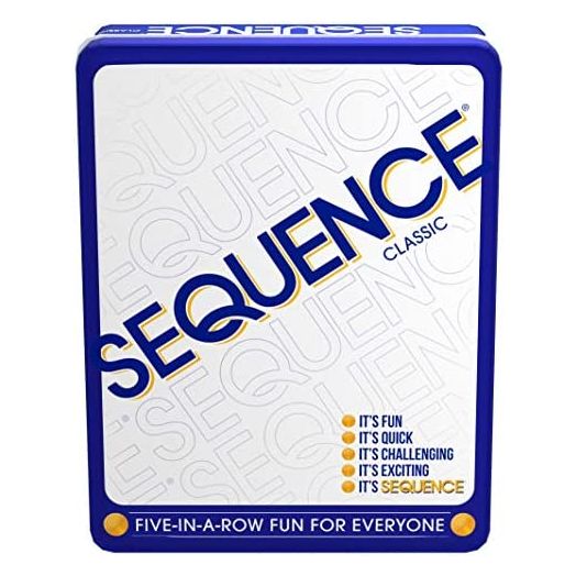 Jax Sequence in a Tin, Five-in-a-Row Fun for Everyone White