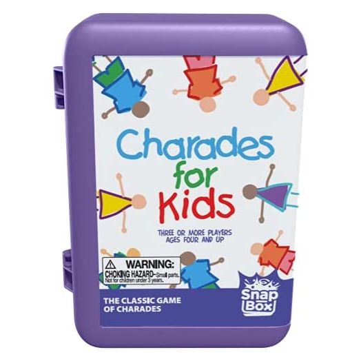 Pressman Charades for Kids Snap Box, The 'No Reading Required' Family Game in A Compact Travel Case