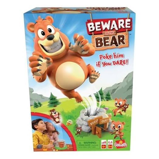 Beware of The Bear - Poke The Bear and Sneak The Goodies Before He Wakes Up Game by Goliath
