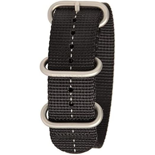 Bertucci DX3 B-181 Black w/Ghost Gray 22mm Nylon Watch Band
