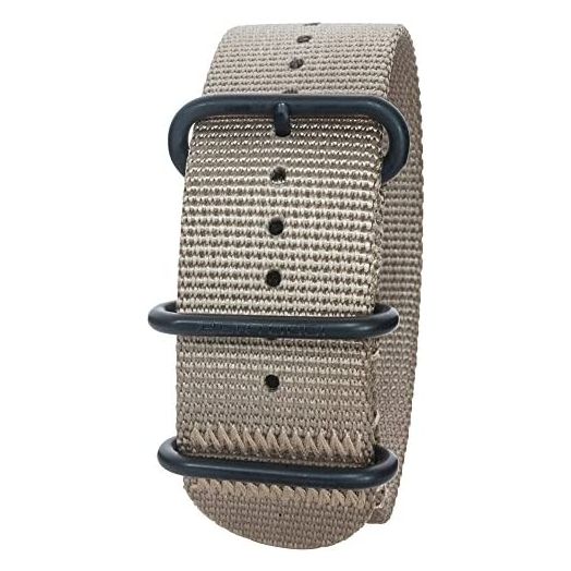 Bertucci DX3 B-116B Defender Khaki/Black Ion 26mm Nylon Watch Band