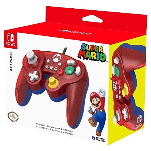 HORI Nintendo Switch Battle Pad (Mario) GameCube Style Controller