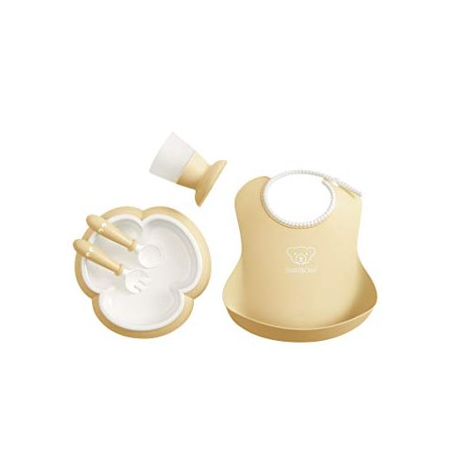 BABYBJORN Baby Dinner Set, Powder Yellow