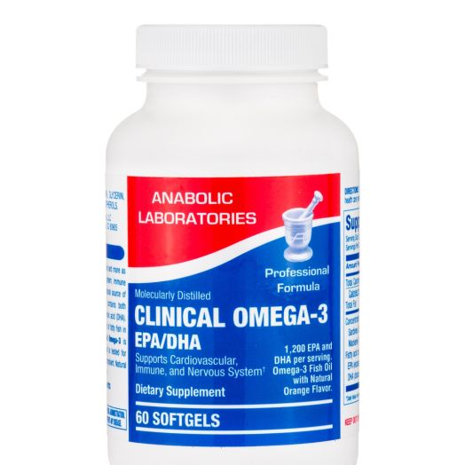 Anabolic Laboratories Clinical Omega-3 EPA/DHA, Natural Orange Flavor - 60 Softgels