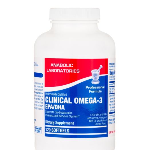 Anabolic Laboratories Clinical Omega-3 EPA/DHA, Natural Orange Flavor - 120 Softgels