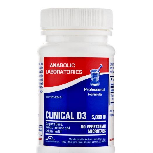 Anabolic Laboratories Clinical D3 5,000 IU - 60 Vegetarian Microtabs