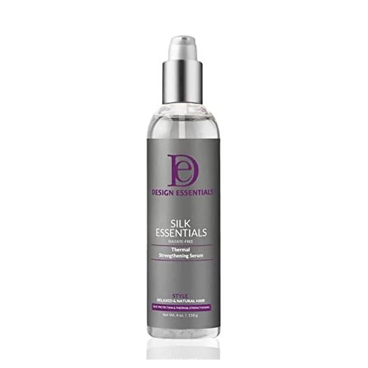 Design Essentials Silk Essentials Heat Protectant Strengthening Serum For Relaxed & Natural Hair, 4 Fl Oz