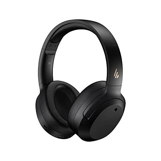 Edifier W820NB Hybrid Active Noise Cancelling Headphones - Hi-Res Audio - 49H Playtime - Wireless Over Ear Bluetooth Headphones for Phone-Call - Black