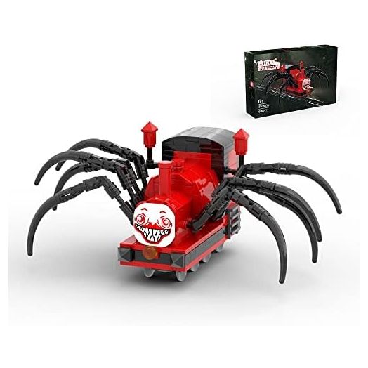 Charles Chooo Chooo Building Toy Set,259Pieces Horror Game Spider-Train Monster Building Blocks, Charles Train with Spider Figure Model Building Kit for Gaming Fans (Spider Train Monster)