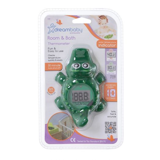 Dreambaby Room & Bath Thermometer, Crocodile