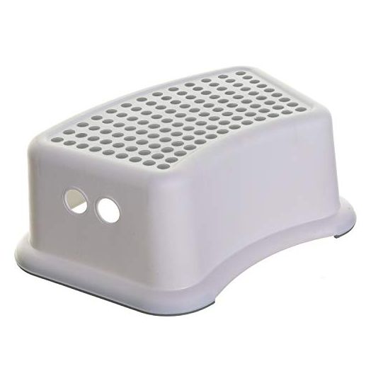 Dreambaby Step Stool Grey Dots, Toddler Potty Training Aid with Non Slip Base, Model L673