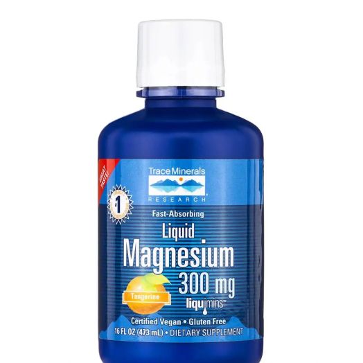 Trace Minerals Research Liquid Magnesium Tangerine Flavor 300 mg - 16 fl. oz (473 ml)