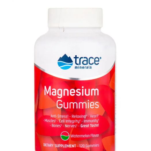 Trace Minerals Research Magnesium Gummies, Watermelon Flavor - 120 Gummies