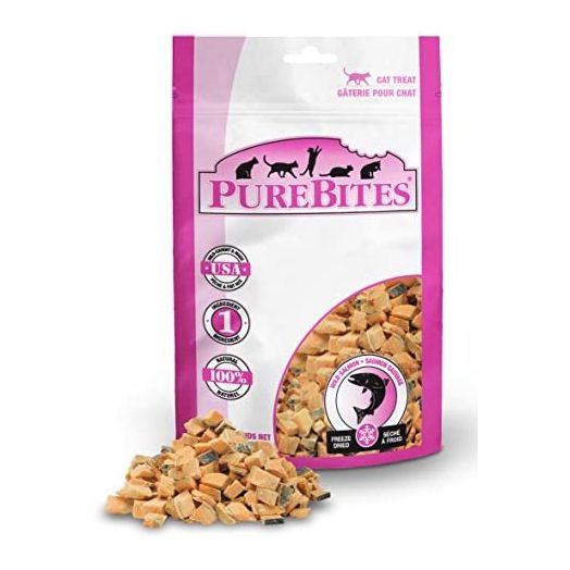 PureBites Salmon For Cats, 0.49Oz / 14G - Entry Size