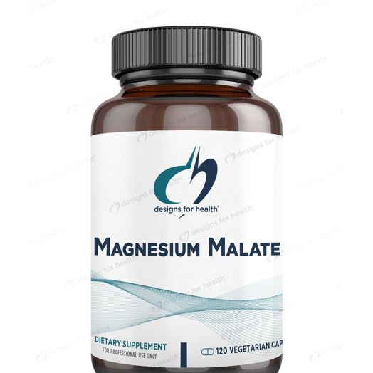 Designs for Health Magnesium Malate - 120 Vegetarian Capsules