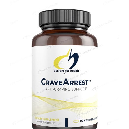 Designs for Health CraveArrest - L-Tyrosine Anti-Craving Support Supplement with 5-HTP, B6, Rhodiola, B12 - Designed for Serotonin + Dopamine Support (120 Capsules)