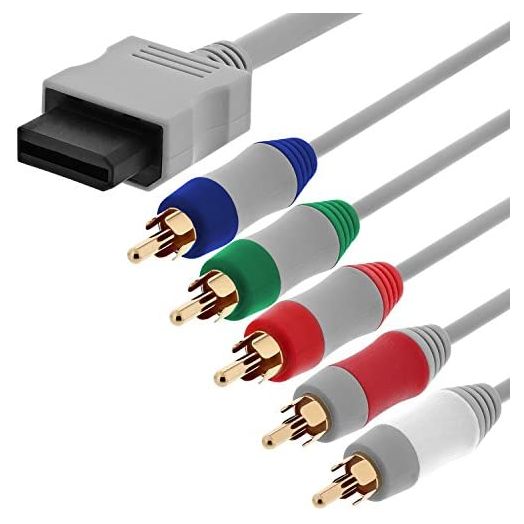 Fosmon Component HD AV Cable to HDTV-EDTV (High Definition 480p) Compatible with Nintendo Wii and Wii U