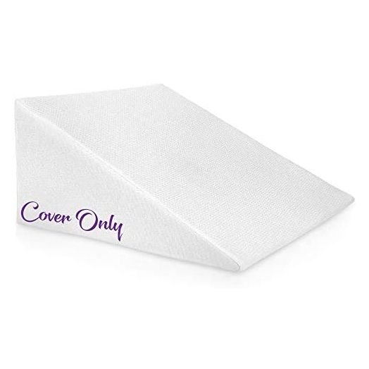 Bed Wedge Pillow Cover - Fits Ebung 12 Inch Bed Wedge Pillow - Replacement Cover Only - Washable