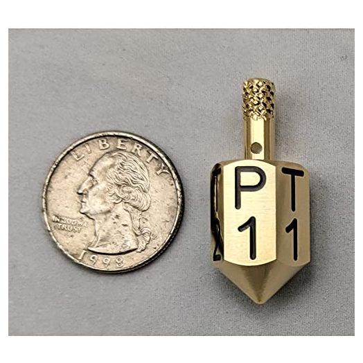(LEGENDARY-YES) Put and Take Spinner Solid Brass Spin Dice Game of Chance Gambling Top Dice Type Game