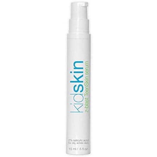 Kidskin Z-Blast TeenSkin Acne Serum for Preteens and Teens - Pimple and Breakout Prevention Acne Serum - 2% Salicylic Acid - Maximum Strength Oil Blasting Treatment for Moderate to Severe Acne
