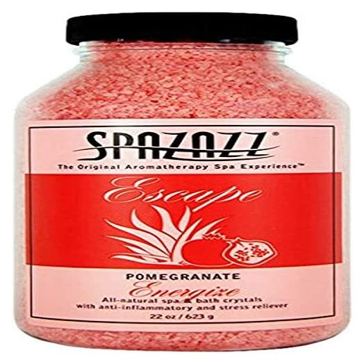 Spazazz SPZ-261 Escape Aromatherapy Crystals Container, 22-Ounce, Pomegranate Energize