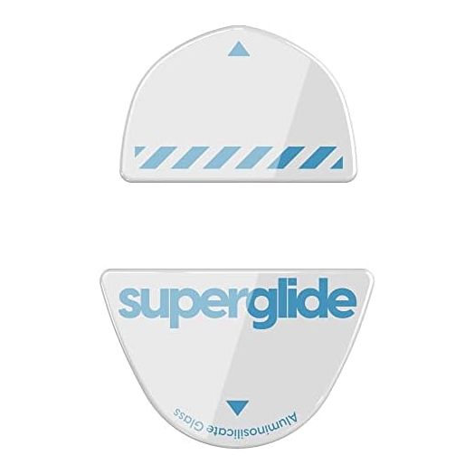 Superglide - Fastest and Smoothest Mouse Feet/Skates Made with Ultra Strong Flawless Glass Super Fast Smooth and Durable Sole