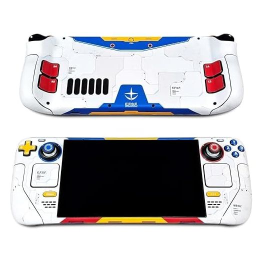 Steam Deck Skin, Gundam Edition, Full Wrapping Matte Vinyl Skin for Steam Deck (Designed by POP SKIN), Compatible with Both Steam Deck LCD Version and OLED Version.