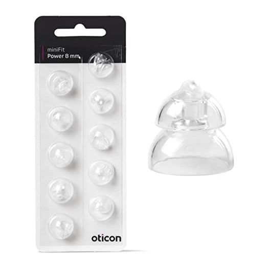 Oticon Replacement Domes for MiniRite Hearing Aids (8mm Power)