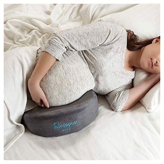hiccapop Pregnancy Pillow Wedge for Belly Support | Maternity Wedge Pillow for Pregnancy | Belly Wedge Pillow | Pregnancy Wedge Pillows Support Body, Legs, Back, Knees