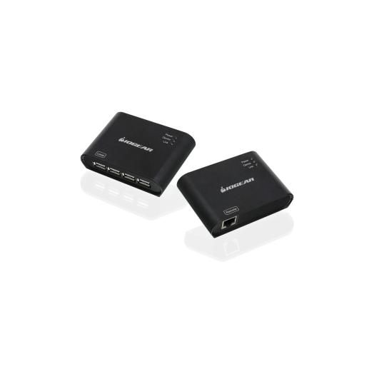 USB2.0 HUB & EXTENDER OVER ENET EXTEND USB OVER CAT5/CAT5E/CAT6