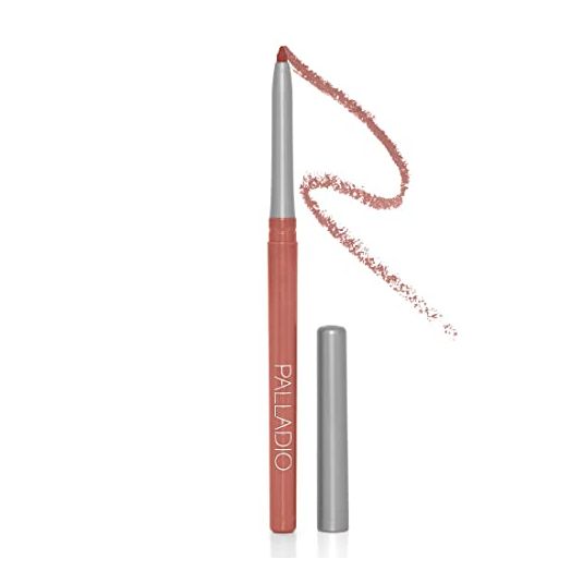 Palladio Retractable Waterproof Lip Liner High Pigmented and Creamy Color Slim Twist Up Smudge Proof Formula with Long Lasting All Day Wear No Sharpener Required, Nearly Nude