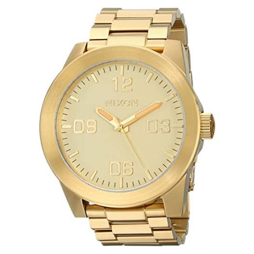 Nixon Corporal SS A346. 100m Water Resistant XL Men’s Watch (48mm Watch Face. 24mm Stainless Steel Band)