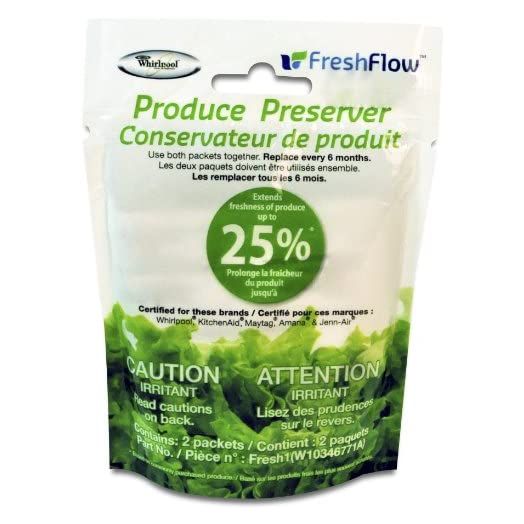 Fresh Flow W10346771A Produce Preserver Keep Fresh Packet Refill