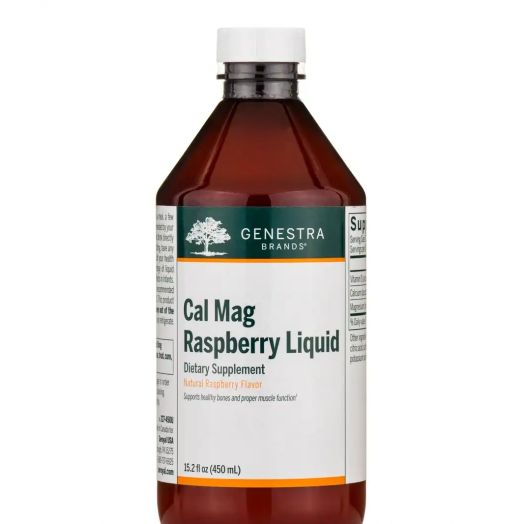 Genestra Cal Mag Raspberry Liquid - 15.2 fl. oz (450 ml)