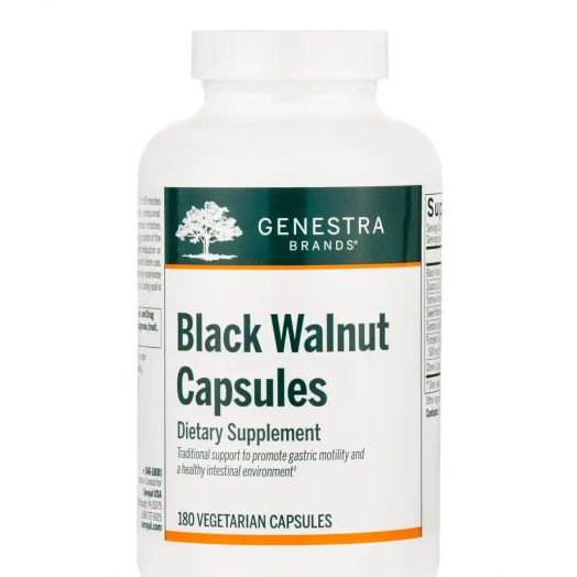 Genestra Black Walnut - 180 Vegetarian Capsules