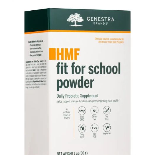 Genestra HMF Fit For School Powder, Natural Blackcurrant Flavor - 1 oz (30 Grams)