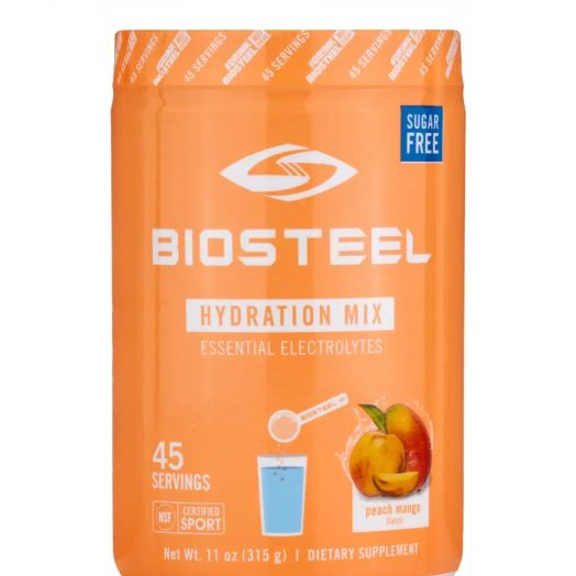 BioSteel Hydration Mix Powder, Peach Mango Flavor - 11 oz (315 Grams)