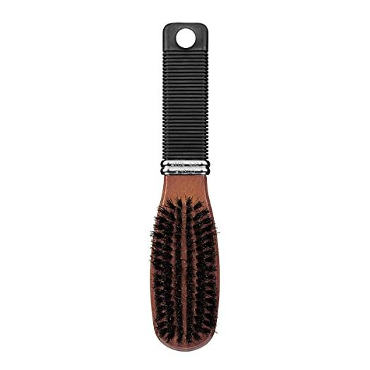 Conair Performers All-Purpose Brush with Boar Bristles, Brown, Black, Silver (Packaging May Vary)