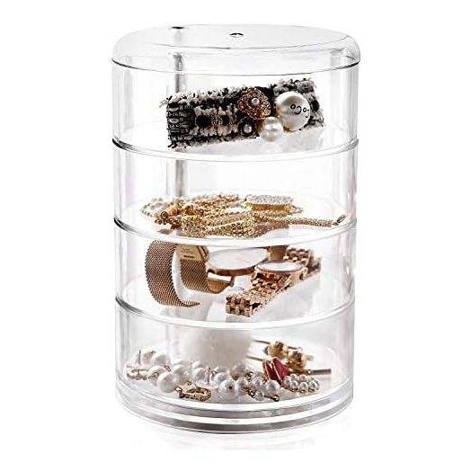 Stackable Storage Hair Accessories Organizer Jewellery Trays Clear Accessories Containers