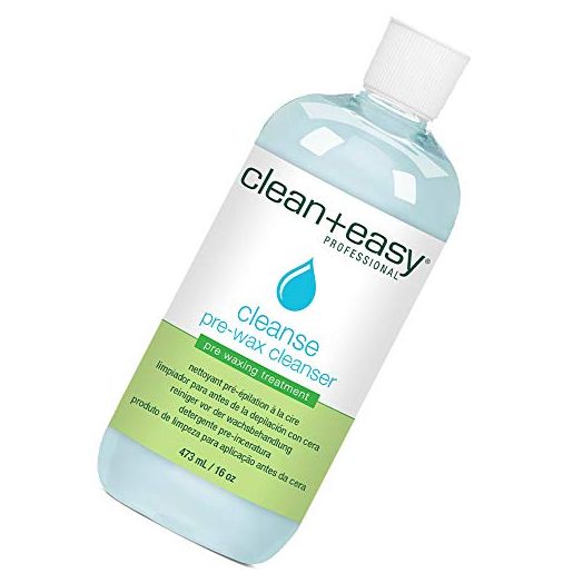 Clean + Easy Cleanse- Pre Wax Cleanser, Removes Any Traces Of Oils and Make-up Before Hair Removal, Essential Pre-Treatment for Effective Waxing, 16 oz