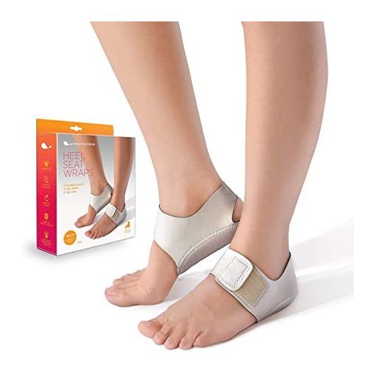 Heel That Pain Heel Seat Wraps for Plantar Fasciitis and Heel Spurs – Perfect for Heel Pain Relief While Barefoot or with Sandals | Patented, Clinically Proven, 100% Guaranteed (Medium)