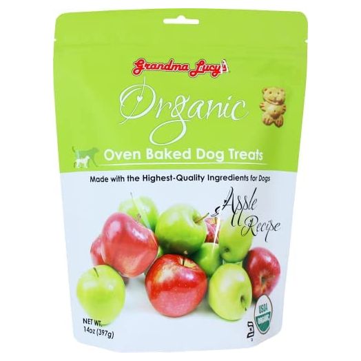 Grandma Lucy's Organic Oven Baked Dog Treats - Apple, 14 oz