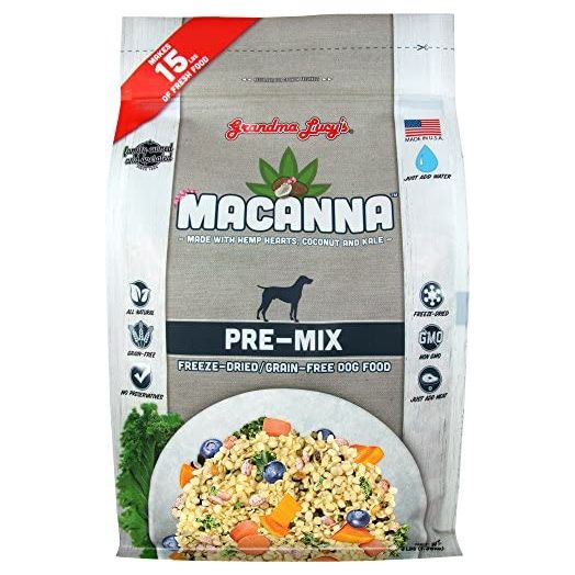 Grandma Lucy's Macanna Dog Food, Grain Free and Freeze-Dried - Pre-Mix, 3Lb Bag