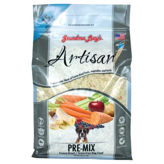 Grandma Lucy's Artisan Pre-Mix Dog Food, Grain Free and Freeze-Dried - 3Lb Bag