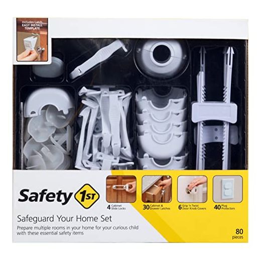 Safety 1st Home Safeguarding and Childproofing Set (80 Pcs), White