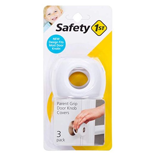 Safety 1st Parent Grip Door Knob Covers, White, One Size (Pack of 3)