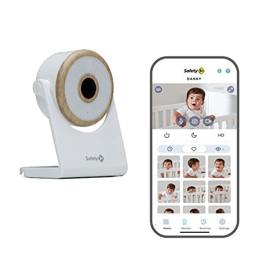 Safety 1St Connected 1080P WiFi Baby Monitor — Motion & Sound Notifications, Encrypted Hd Streaming from Anywhere, Advanced Night Vision, iOS and Android Compatible