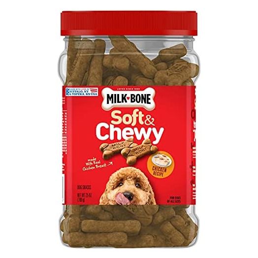 Milk-Bone Soft & Chewy Dog Treats with 12 Vitamins and Minerals
