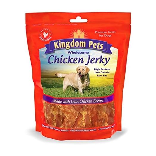 Kingdom Pets Filler Free Chicken Breast Jerky, Premium Treats for Dogs, 48-ounce bag