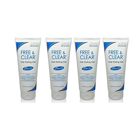 Free & Clear Hair Styling Gel, 28 Oz, (SG_B00MX700IK_US) (Pack of 4)